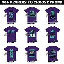 Dunk Low LTD Wizard Black Artisan Teal Grand Purple Aqua 5 6 8 Sneaker T Shirt