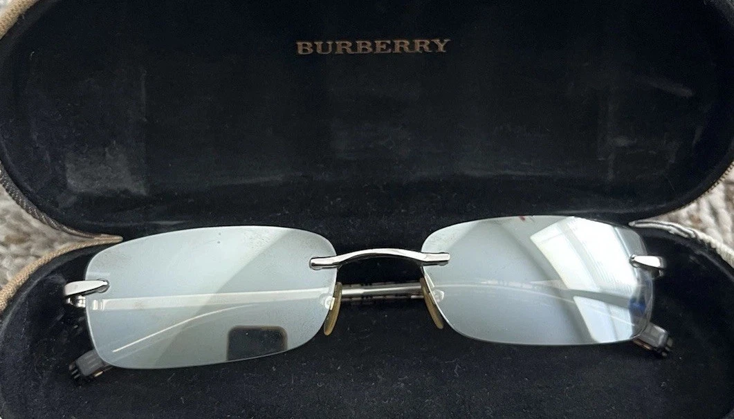 Burberrys バーバリー フチなし眼鏡 国産IPチタン BB-748-C3 Burberry Rimless Sunglasses for Men for sale | eBay