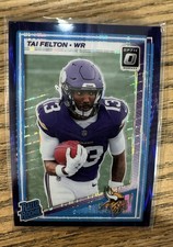 2025 Panini Donruss Optic - Rated Rookie Tai Felton #239 Purple Shock Prizm (RC)