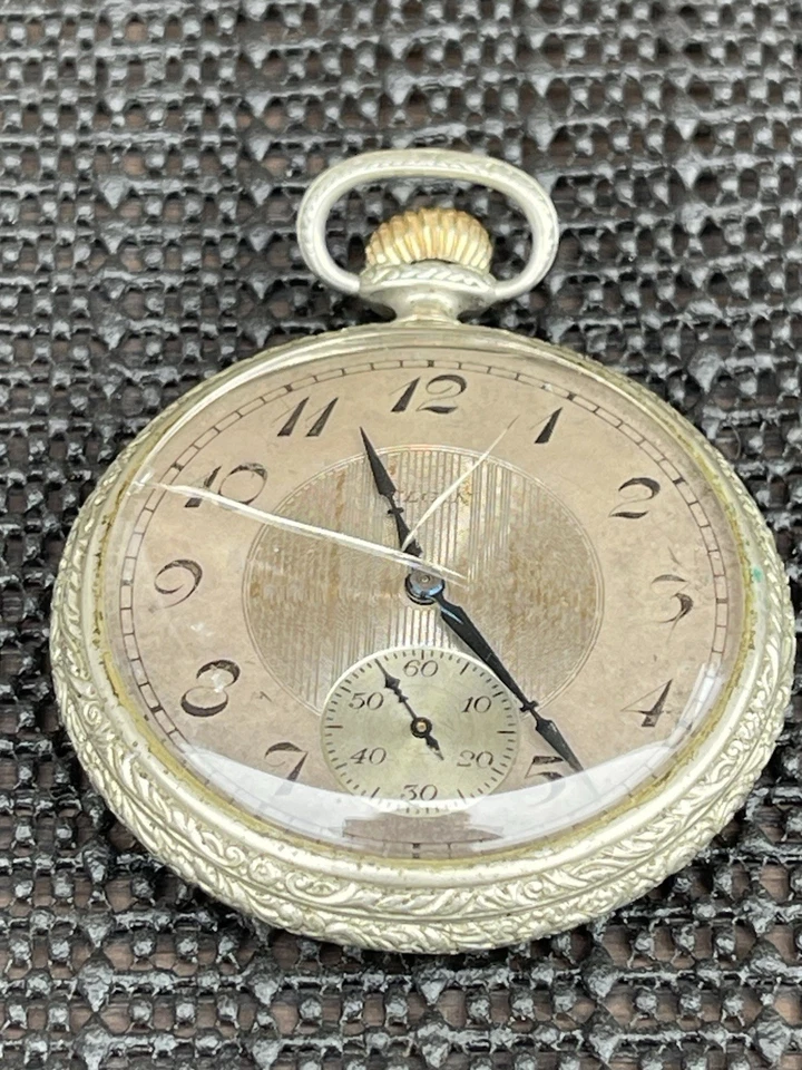 1925 Elgin Pocket Watch Model 7 Grade 291 16s 7j Illinois Watch Case Runs - Image 2 of 4