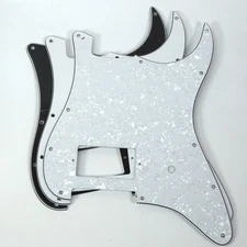 ST DeLonge Style Strat Pickguard 11-Hole One Humbucker Fits USA/Mexico Fende