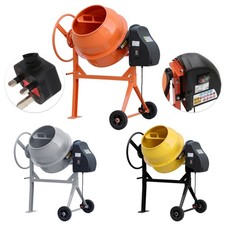120 140L Electric Cement Mixer 220W-550W Plaster Concrete Mortar Mixing Machine