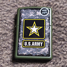 Zippo U.S. Army Military Green Lighter Bradford PA Made in USA 2014