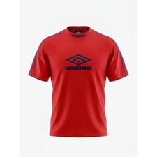 Umbro Jersey Mens Small Red Vintage Soccer Shirt Blokecore 90s Retro Athletic