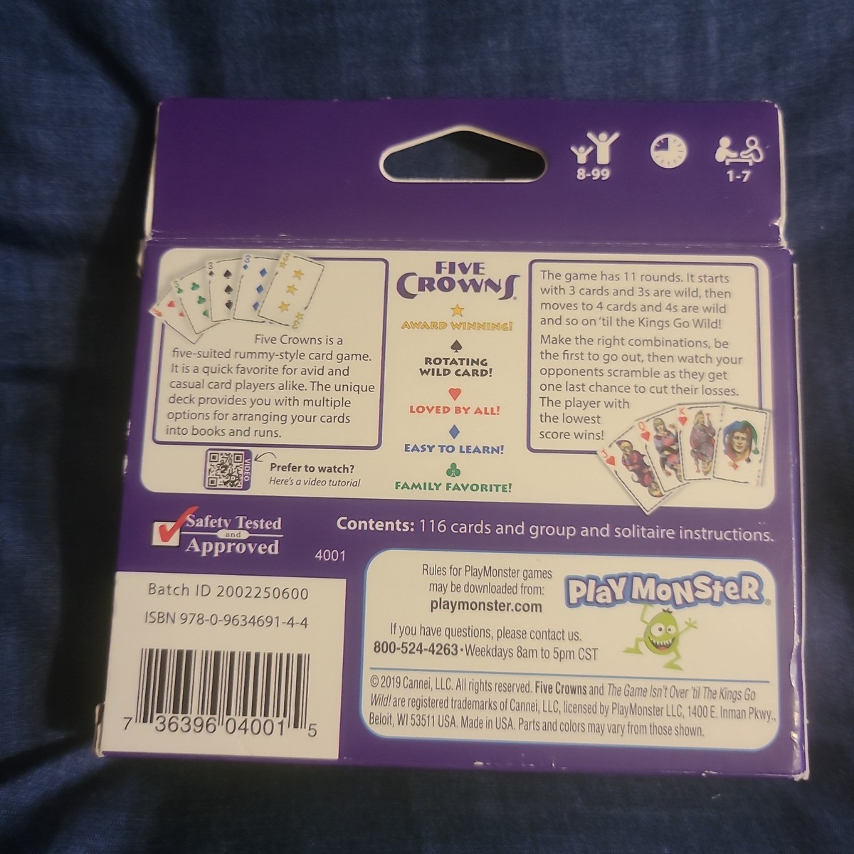 Set Enterprises Five Crowns Five Suited Rummy Style Card Game for