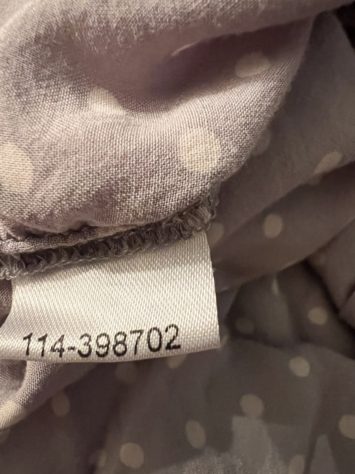 LOFT Gray Polka Dot Blouse Medium Button Front Lo… - image 5