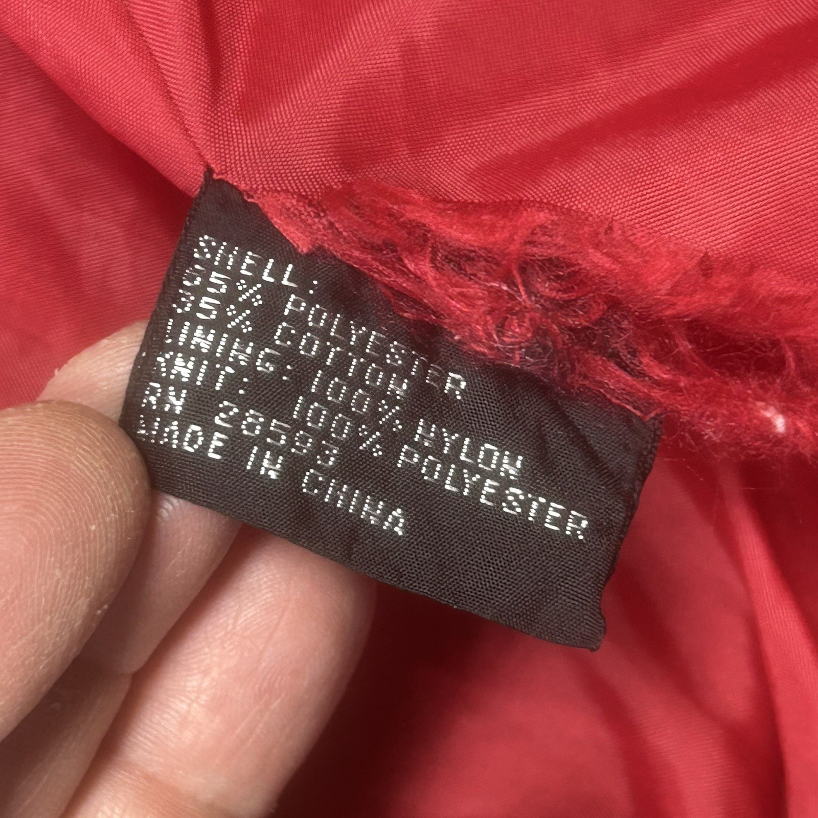 Vintage Members Only Jacket Mens 42 Red Bomber Classic Racer Jacket 80s *SPOTS