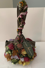 Mary Frances Handbag Wristlet Beaded Floral Purse - NEW WITH TAGS AND COA