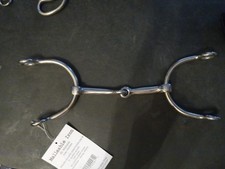 New English western gag snaffle bit 5 in mouth D ring