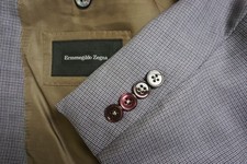 Ermenegildo Zegna CURRENT Milano Wool Blue Mauve Sport Coat Sz 46R