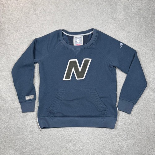 New Balance, New Balance Made in USA 990 Women XL Navy Blue Side Zip Crewneck Sweatshirt