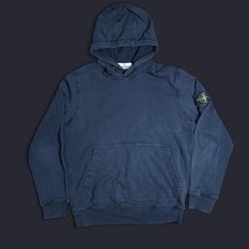 Stone Island Blank Black Hoodie with Patch