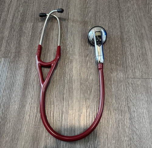 3M Littmann 3200 Electronic Stethoscope, On-Board Recording, Bluetooth - Maroon