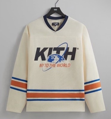 Kith NY to the World Unisphere MalikLong Sleeve Mesh Jersey