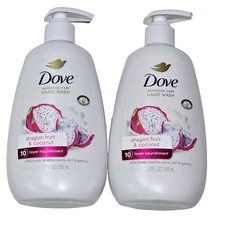 2 Pack Dove Advanced Care Hand Wash Dragon Fruit Coconut 10 Layer 12oz.