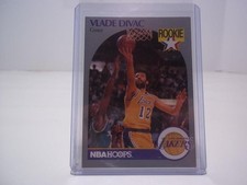 1990-91 NBA Hoops Basketball Vlade Divac Rookie Card HOF. rookie card picture