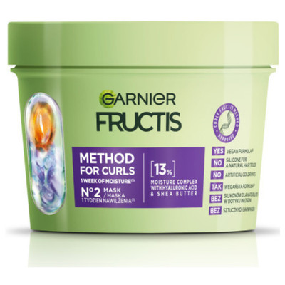 Garnier Fructis Curls Method Feuchtigkeitsmaske für Lockiges Haar 370ml
