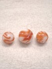 White An Orange Christensen  Agate Flames 3/4 Shooter Wet Mint — photo 5