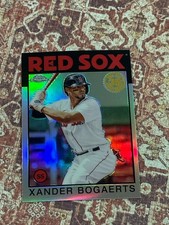 2021 Topps Chrome Xander Bogaerts 1986 35th Anniversary #86BC-8 Boston Red Sox T