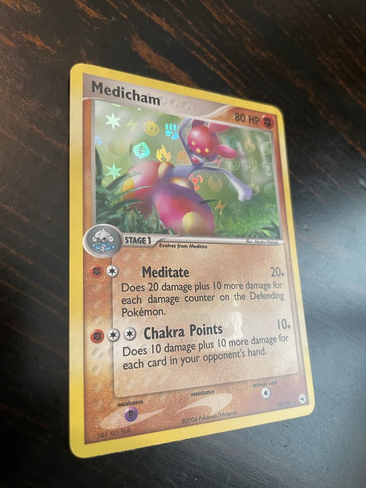 Pokemon Hidden Legends Medicham 10/101 Reverse Holo, NM