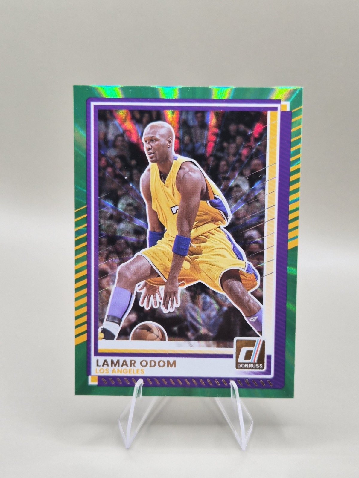 Panini Donruss Basketball 2023-24 Green Laser Lamar Odom #152 Lakers