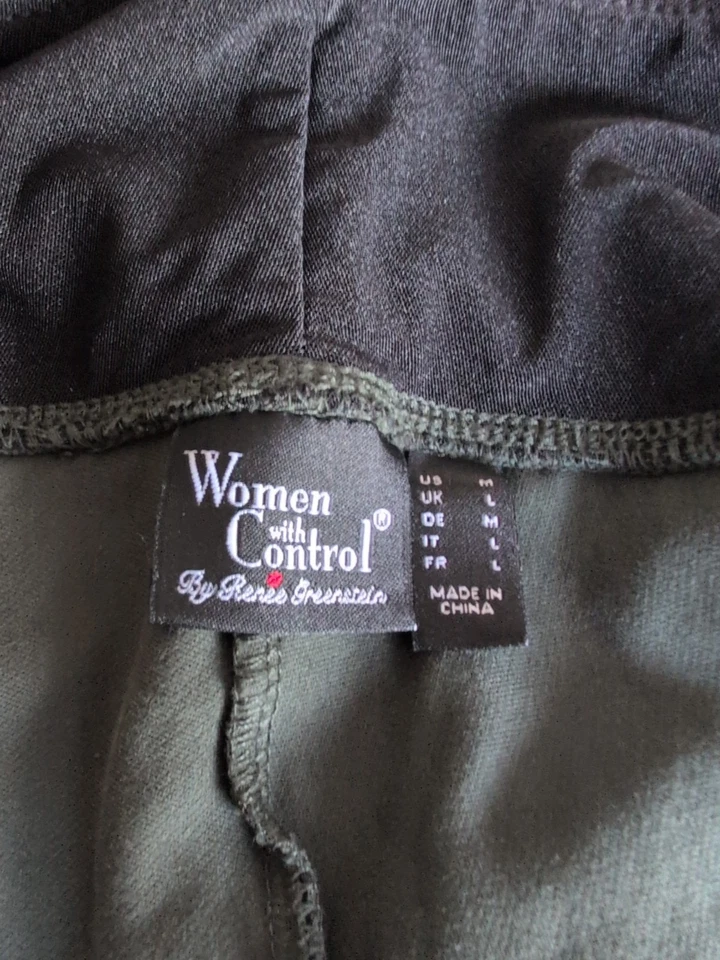 Mujeres con Control By Renee Greenstein Leggings Verde M Pullup Elástico Foto 3 de 4