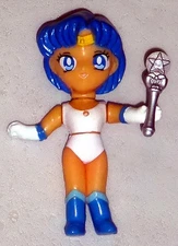 Vintage 1997 Sailor Moon Sailor Mercury Patchi Patchi Dress Up Mini Figure