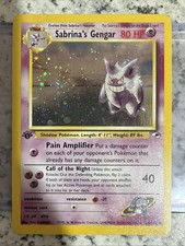 1st Edition Sabrina's Gengar 14/132 Holo Gym Heroes Pokemon NM Priced To Sell