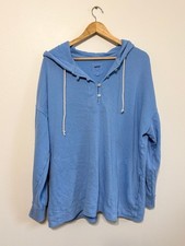 Aerie Beach Weekend Oversized Hoodie in Horizon Sky Blue Size Medium