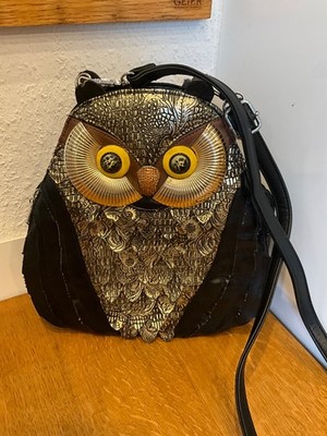 RUCKSACK-Schulter-Eulentasche-London Fashion Mehrfarbig TOP Zustand!!!