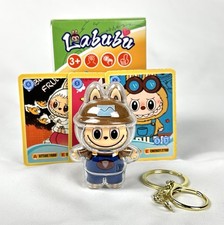 Labubu Inspired The Monsters Vinyl Keychain Plastic Case NEW Open To Show Fig