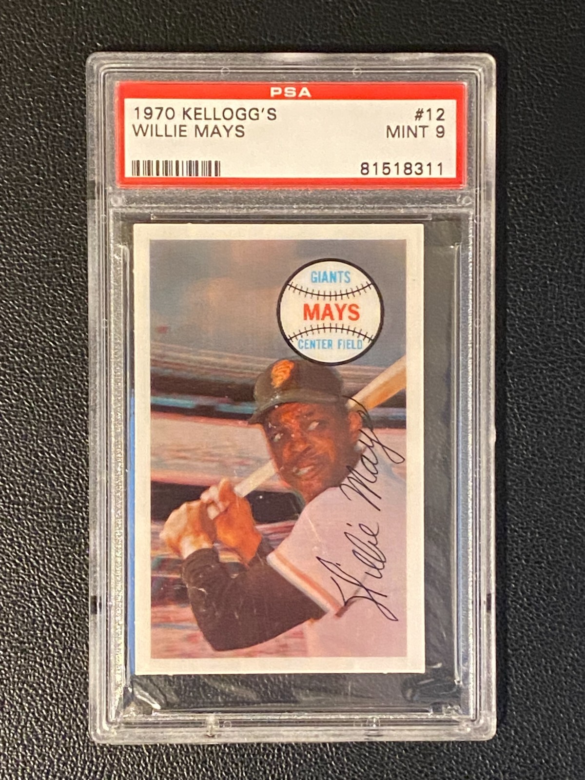Willie Mays 1970 Kellogg's 3-D Super Stars #12 - PSA 9