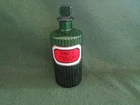 Vintage Apothecary TINCT COLCH Poison Green Ribbed Glass  Bottle with Stopper