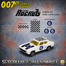 James Bond 007 Corgi Rockets O.H.M.S.S Ford Capri D 923 Stickers FREE P+P