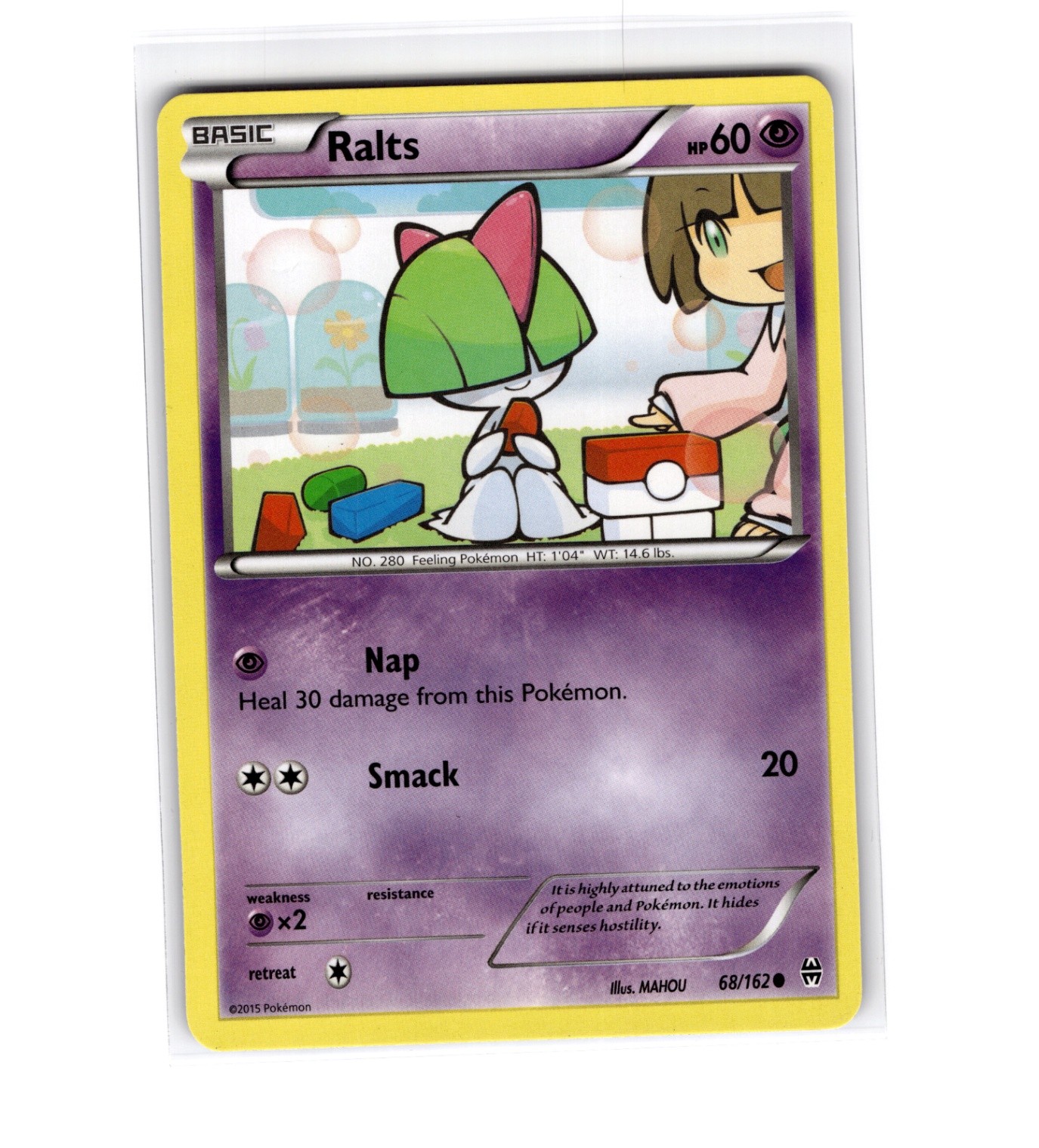 Ralts (68) (Common) XY - BREAKthrough 68/162 NM