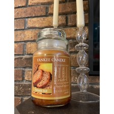 Yankee Candle BANANA NUT Large Jar 22 Oz Brown Housewarmer Wax NEW