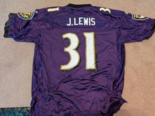 Reebok Jamal Lewis Baltimore Ravens Jersey #31 Size L Purple NFL