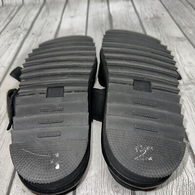 Dr. Martens Myles II Men Size 14 Black Leather  Brass Buckled  Platform Sandal Dr. Martens MYLES II Black Leather Brass Buckled SANDALS  main image 3