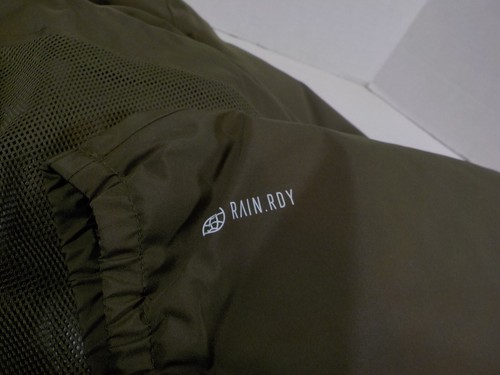 adidas Essentials Men's Rain.Rdy Focus Olive Waterproof Hooded Jacket Size XXL - Picture 10 of 12