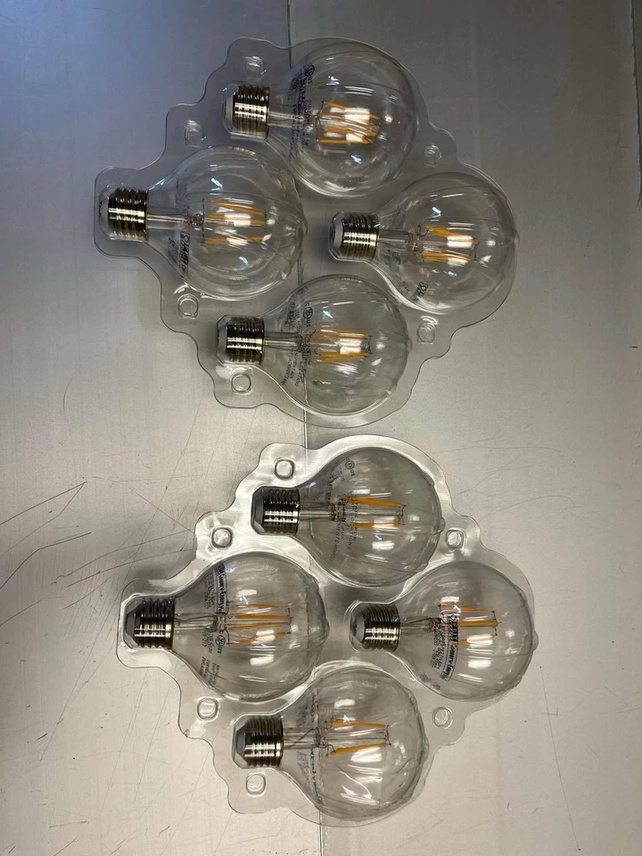 Feit Electric LED Dimmable G25, 2700K, Pack of 8 Soft White (No Box) - Image 2 of 2