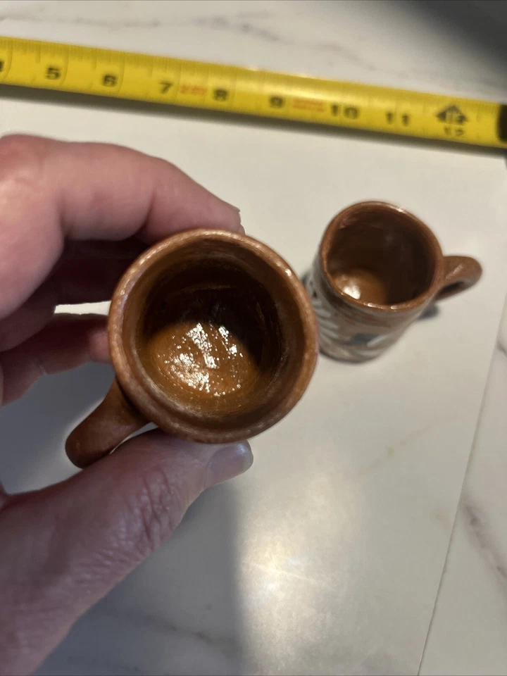 Vintage Native American Childs  Cup Apache Set Of 2 - Image 4 of 4