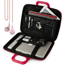 Tablet Leather Shoulder Messenger Bag For 12.4"Samsung Galaxy Tab S9 Earphone