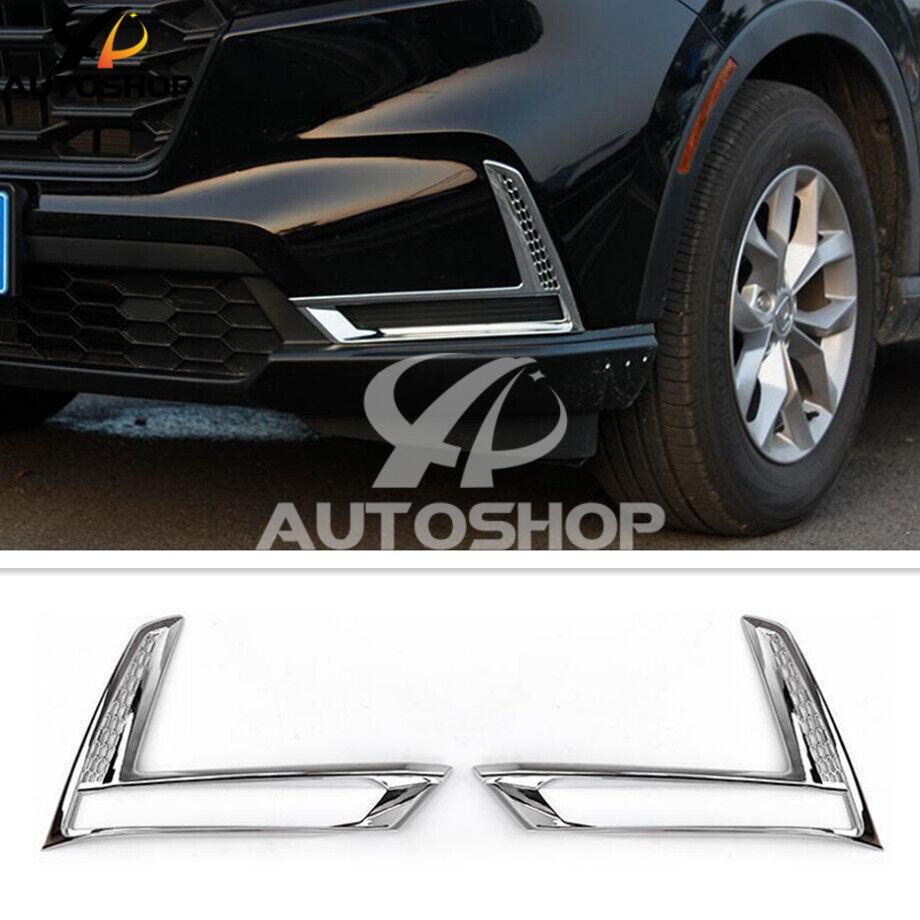 2PCS Front Fog Light Cover Trim  Accessories Chrome ABS For Honda CR-V CRV 2023