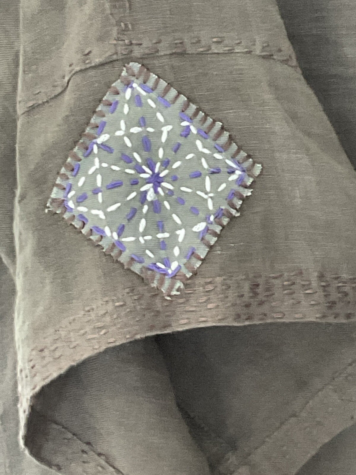 Patchwork Jacket Cardigan Large Women Handmade Qu… - image 10