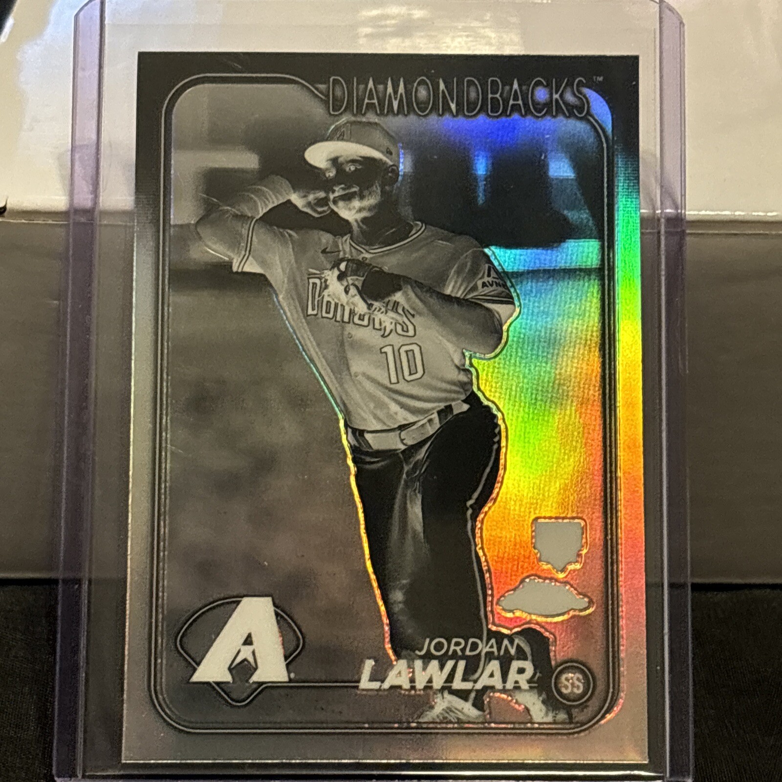 2024 Topps Chrome - Negative Refractor #229 Jordan Lawlar (RC)