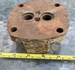 Old Iron Tractor Part Heavy Steampunk Metal Art Piece Lamp Base 