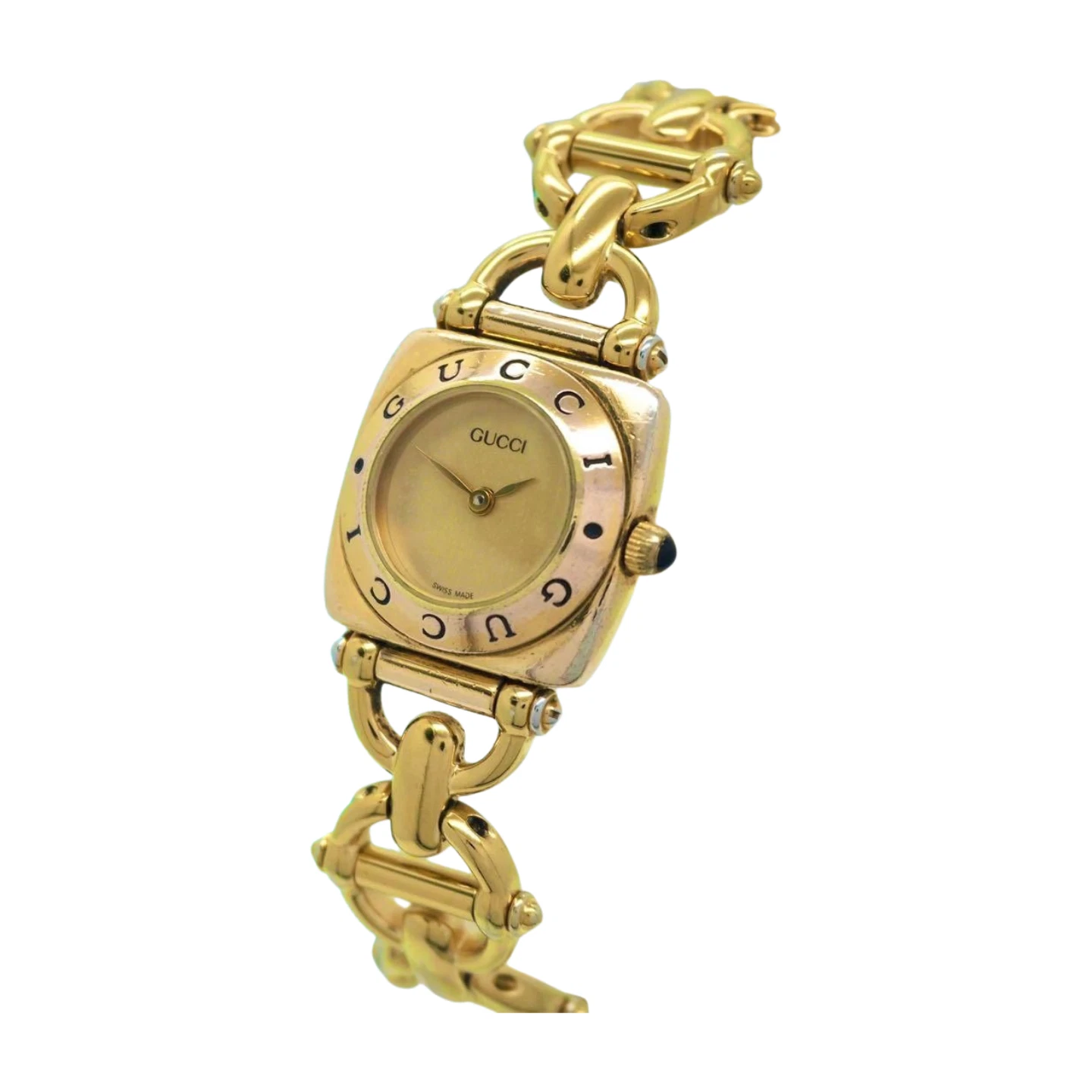 Montre bracelet femme Gucci 6400L ton or occasion