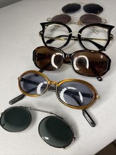 Old Glasses Lot-6 Total Pieces To This Lot- Sunglasses And Regular Glasses Used