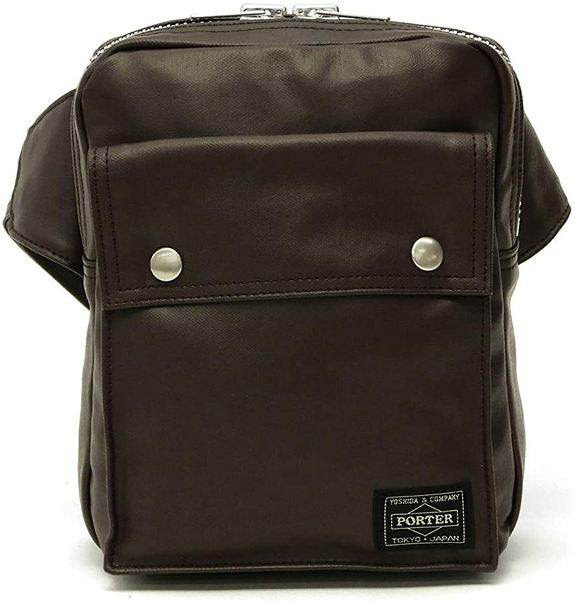 Поясная СУМКА для тела Yoshida Bag PORTER СВОБОДНОГО КРОЯ коричневого цвета 707-07174 СДЕЛАНО В ЯПОНИИ 39490₽