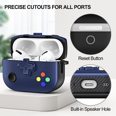 For Apple AirPods 4/3/2/AirPods Pro Shockproof Full Case with Lock